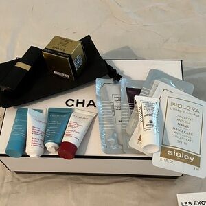 Chanel, Sisley & Clarins - High end French Beauty samples in Chanel box.